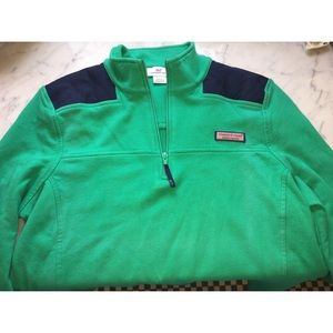 Women’s Green and Navy Vineyard Vines Shep Shirt